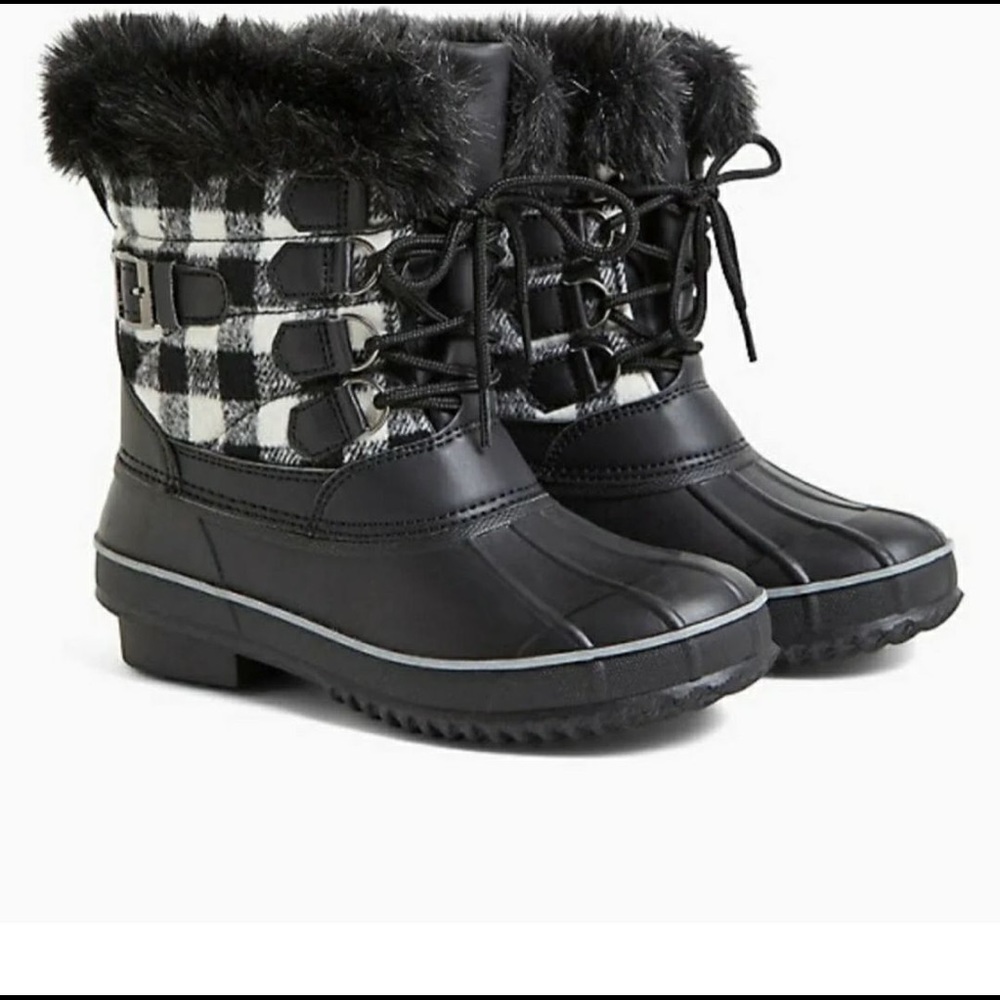 TORRID SIZE 12 PLAID BOOTS